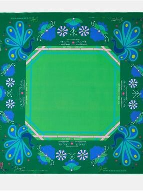 Oh My Mahjong Green Birdie Mat, NWT
